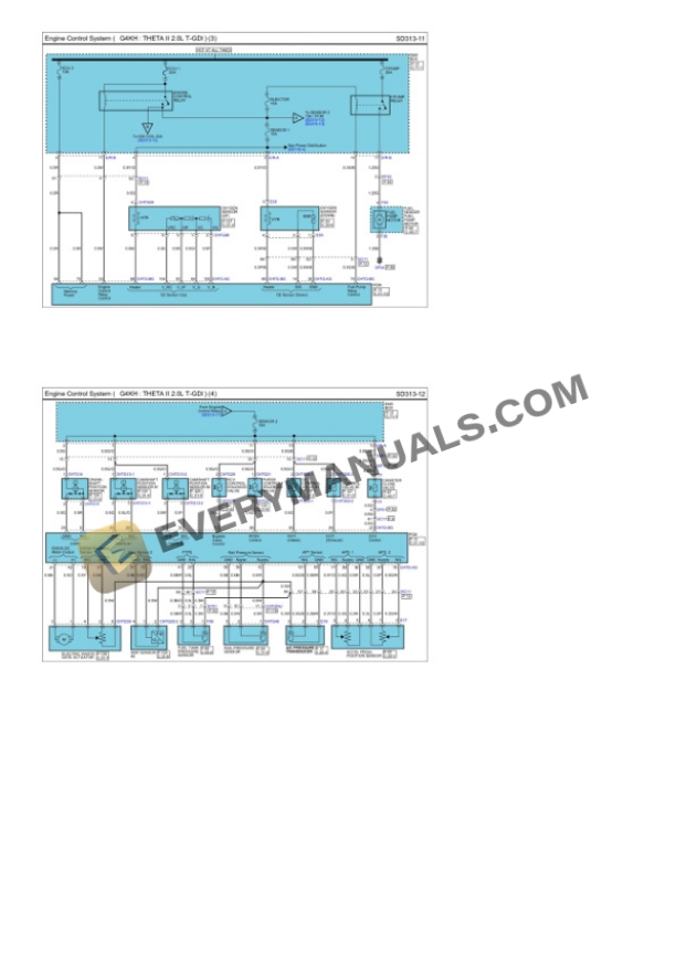 Hyundai Sonata 2014 Electrical Diagrams L4-2.0L Turbo 7 Hyundai Sonata 2014 Electrical Diagrams L4-2.0L Turbo - Image 5