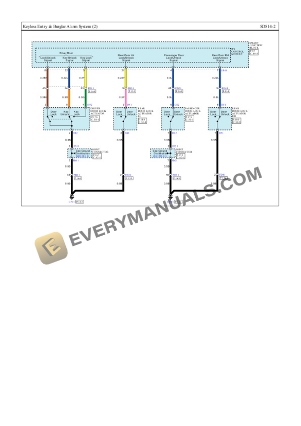 Hyundai Sonata 2015 Electrical Diagrams L4-2.0L Turbo 7 Hyundai Sonata 2015 Electrical Diagrams L4-2.0L Turbo - Image 5