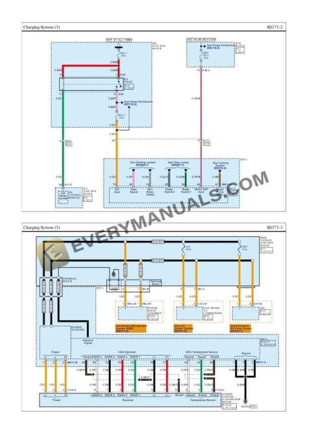 Hyundai Sonata (DN8) 2022 Electrical Diagrams L4-2.0L Hybrid 6 Hyundai Sonata (DN8) 2022 Electrical Diagrams L4-2.0L Hybrid - Image 4