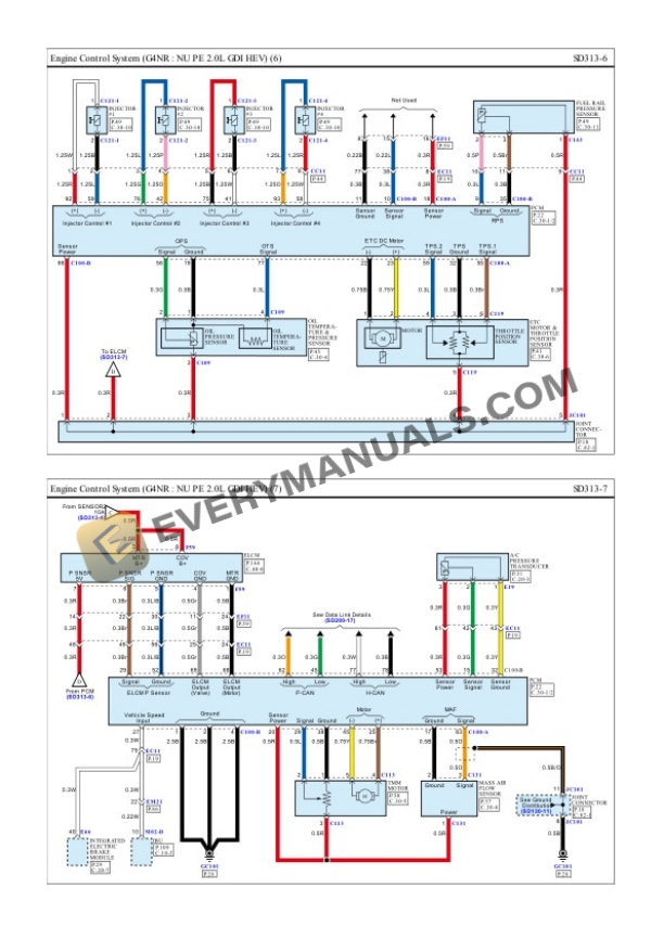 Hyundai Sonata (DN8) 2022 Electrical Diagrams L4-2.0L Hybrid 7 Hyundai Sonata (DN8) 2022 Electrical Diagrams L4-2.0L Hybrid - Image 5