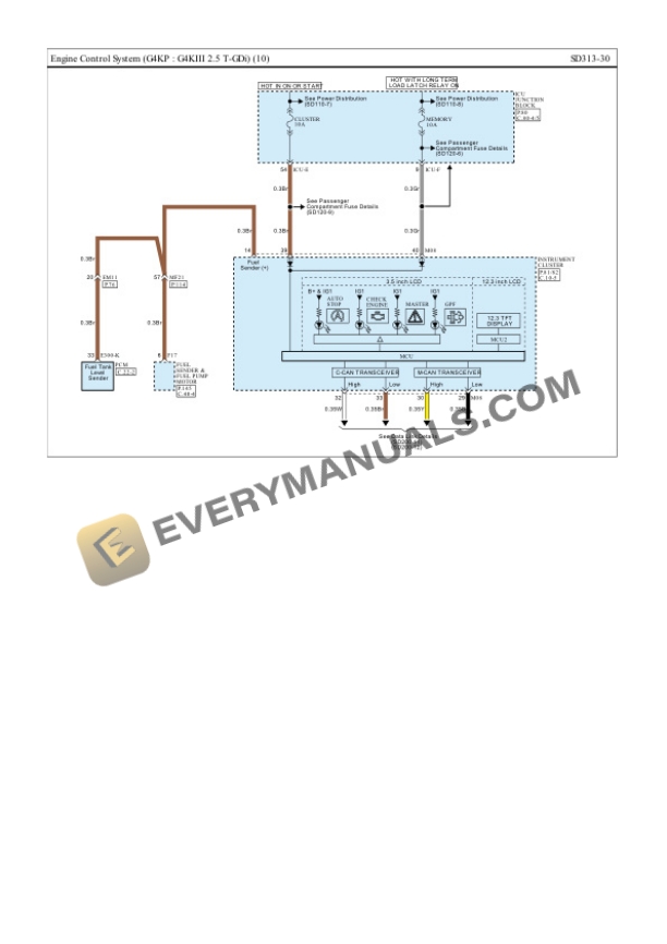 Hyundai Sonata (DN8A) 2022 Electrical Diagrams L4-2.5L Turbo 7 Hyundai Sonata (DN8A) 2022 Electrical Diagrams L4-2.5L Turbo - Image 5