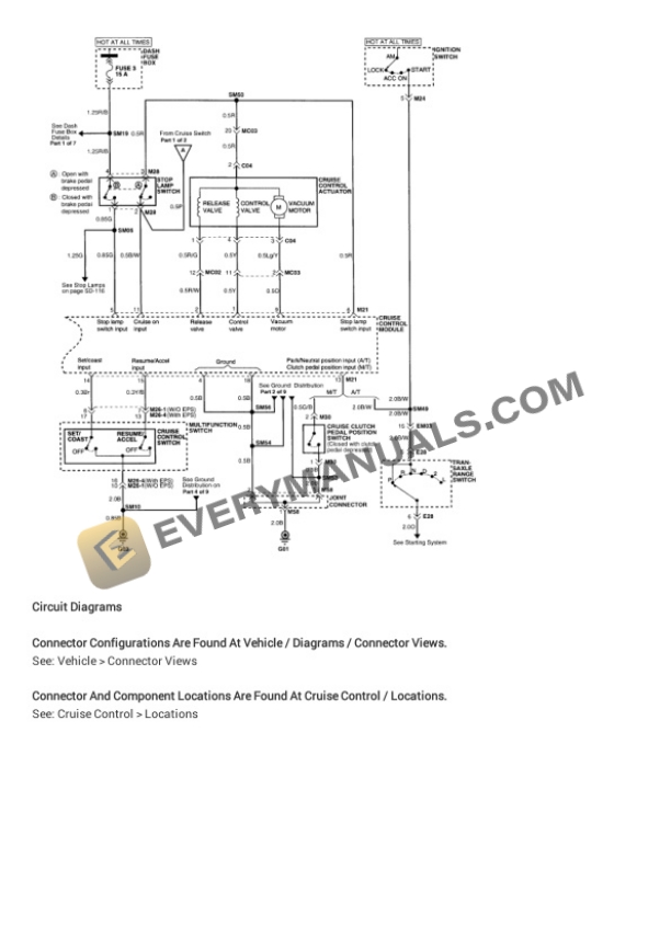 Hyundai Tiburon FX 1999 Electrical Diagrams L4-2.0L 4 Hyundai Tiburon FX 1999 Electrical Diagrams L4-2.0L - Image 2