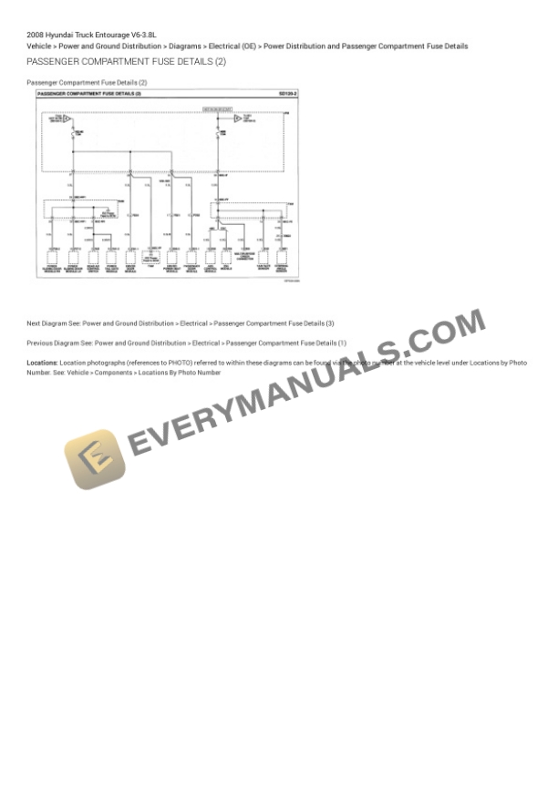 Hyundai Truck Entourage 2008 Electrical Diagrams V6-3.8L 6 Hyundai Truck Entourage 2008 Electrical Diagrams V6-3.8L - Image 4