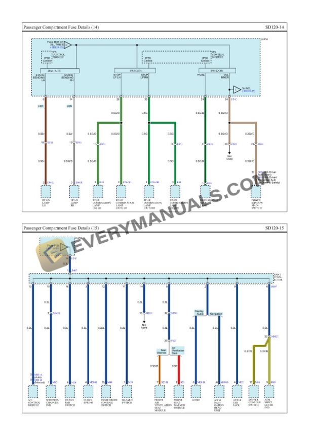 Hyundai Truck Kona AWD 2018 Electrical Diagrams L4-1.6L Turbo 7 Hyundai Truck Kona AWD 2018 Electrical Diagrams L4-1.6L Turbo - Image 5