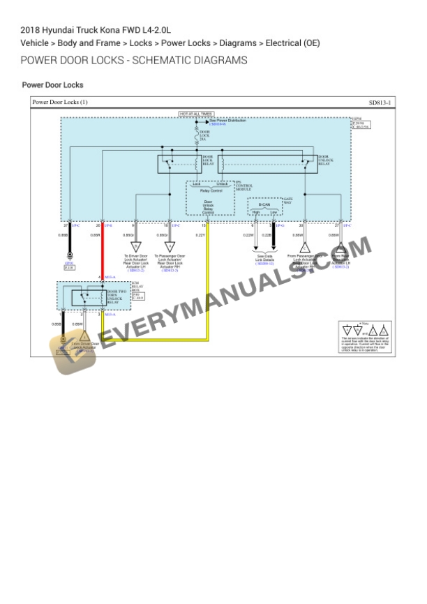 Hyundai Truck Kona FWD 2018 Electrical Diagrams L4-2.0L 7 Hyundai Truck Kona FWD 2018 Electrical Diagrams L4-2.0L - Image 5