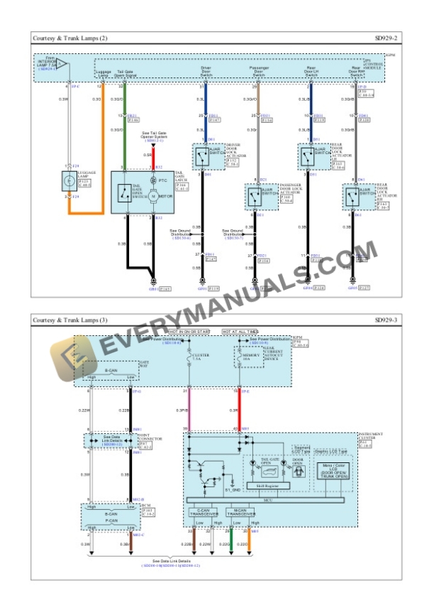 Hyundai Truck Kona FWD 2019 Electrical Diagrams L4-1.6L Turbo 4 Hyundai Truck Kona FWD 2019 Electrical Diagrams L4-1.6L Turbo - Image 2
