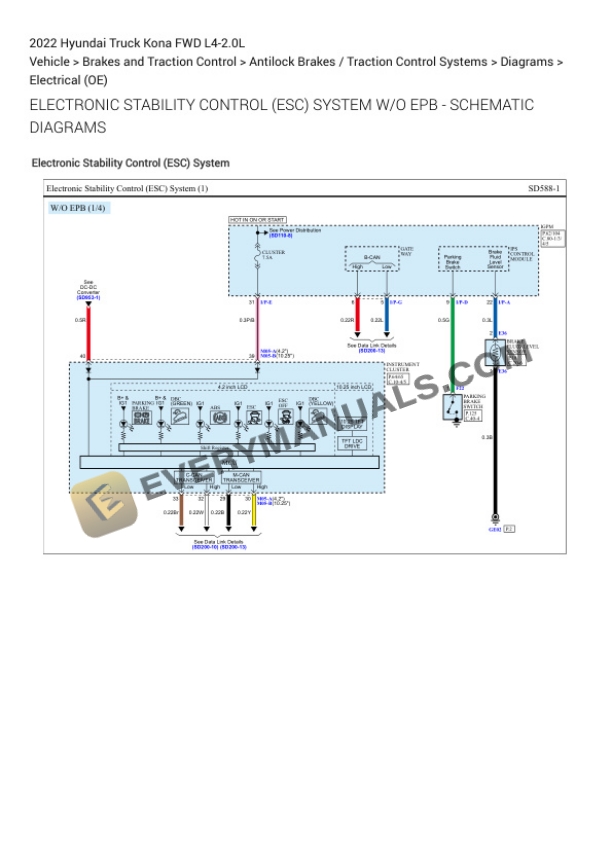 Hyundai Truck Kona FWD 2022 Electrical Diagrams L4-2.0L 5 Hyundai Truck Kona FWD 2022 Electrical Diagrams L4-2.0L - Image 3