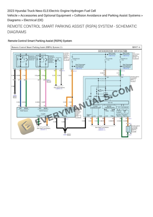 Hyundai Truck Nexo 2023 Electrical Diagrams ELE-Electric Engine Hydrogen Fuel Cell 7 Hyundai Truck Nexo 2023 Electrical Diagrams ELE-Electric Engine Hydrogen Fuel Cell - Image 5