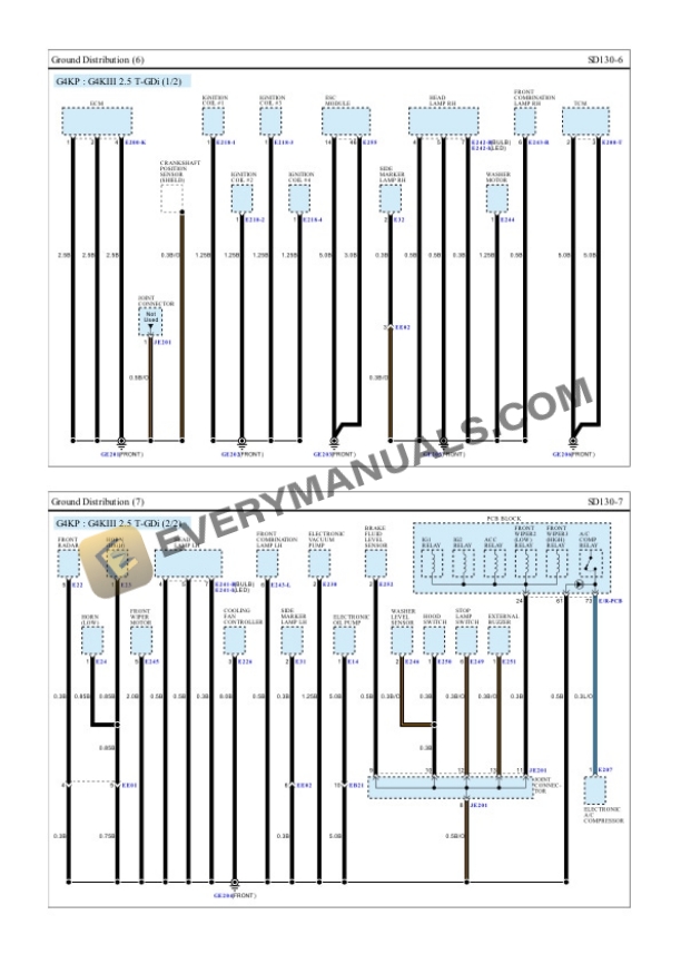Hyundai Truck Santa Cruz AWD 2023 Electrical Diagrams L4-2.5L 6 Hyundai Truck Santa Cruz AWD 2023 Electrical Diagrams L4-2.5L - Image 4