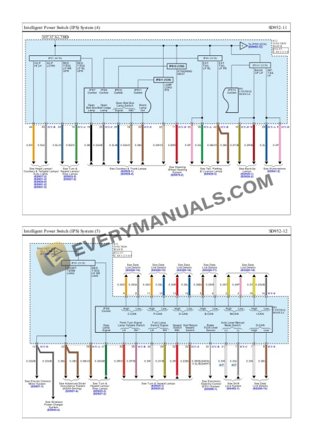 Hyundai Truck Santa Cruz AWD 2023 Electrical Diagrams L4-2.5L 7 Hyundai Truck Santa Cruz AWD 2023 Electrical Diagrams L4-2.5L - Image 5