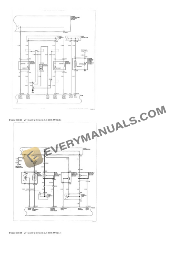 Hyundai Truck Santa Fe 2001 Electrical Diagrams L4-2.4L 7 Hyundai Truck Santa Fe 2001 Electrical Diagrams L4-2.4L - Image 5
