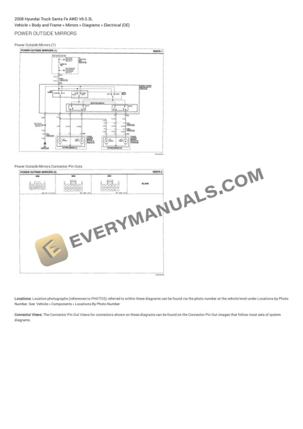 Hyundai Truck Santa Fe AWD 2008 Electrical Diagrams V6-3.3L 7 Hyundai Truck Santa Fe AWD 2008 Electrical Diagrams V6-3.3L - Image 5