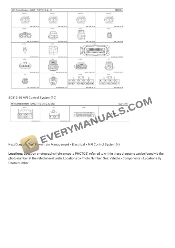 Hyundai Truck Santa Fe AWD 2011 Electrical Diagrams L4-2.4L 7 Hyundai Truck Santa Fe AWD 2011 Electrical Diagrams L4-2.4L - Image 5