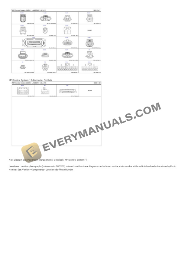 Hyundai Truck Santa Fe FWD 2010 Electrical Diagrams V6-3.5L 6 Hyundai Truck Santa Fe FWD 2010 Electrical Diagrams V6-3.5L - Image 4