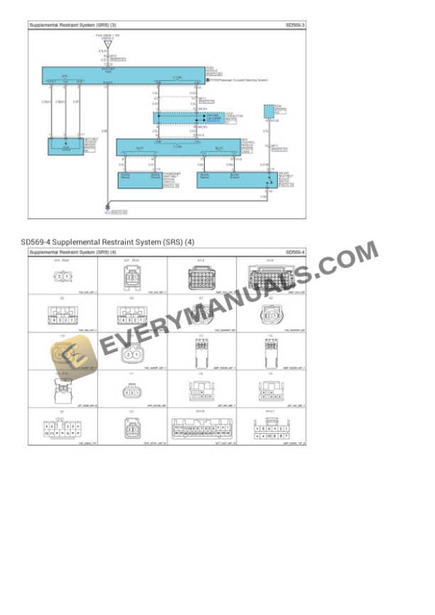 Hyundai Truck Santa Fe FWD 2011 Electrical Diagrams V6-3.5L 4 Hyundai Truck Santa Fe FWD 2011 Electrical Diagrams V6-3.5L - Image 2
