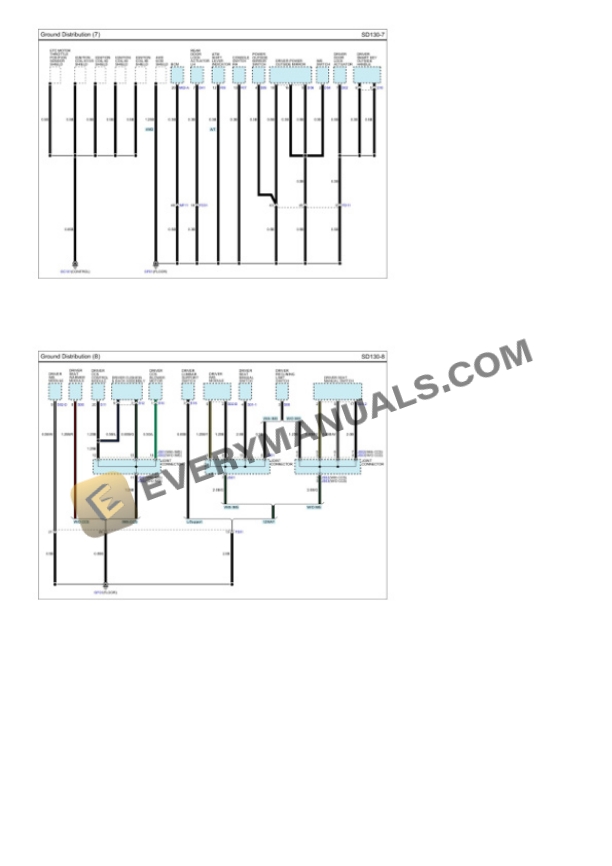 Hyundai Truck Santa Fe FWD 2014 Electrical Diagrams V6-3.3L 4 Hyundai Truck Santa Fe FWD 2014 Electrical Diagrams V6-3.3L - Image 2