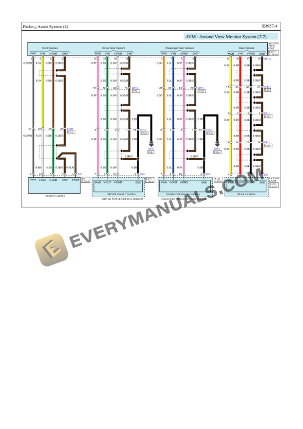 Hyundai Truck Santa Fe FWD 2018 Electrical Diagrams L4-2.4L 6 Hyundai Truck Santa Fe FWD 2018 Electrical Diagrams L4-2.4L - Image 4