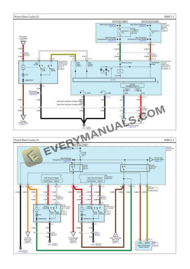 Hyundai Truck Santa Fe FWD 2018 Electrical Diagrams V6-3.3L 7 Hyundai Truck Santa Fe FWD 2018 Electrical Diagrams V6-3.3L - Image 5