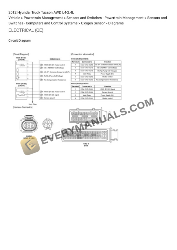 Hyundai Truck Tucson AWD 2012 Electrical Diagrams L4-2.4L 7 Hyundai Truck Tucson AWD 2012 Electrical Diagrams L4-2.4L - Image 5