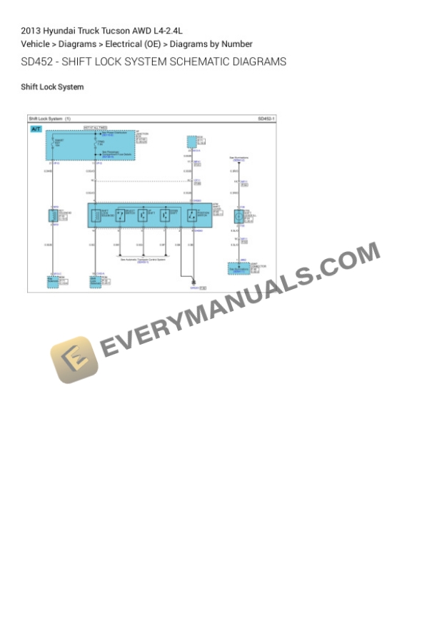 Hyundai Truck Tucson AWD 2013 Electrical Diagrams L4-2.4L 7 Hyundai Truck Tucson AWD 2013 Electrical Diagrams L4-2.4L - Image 5