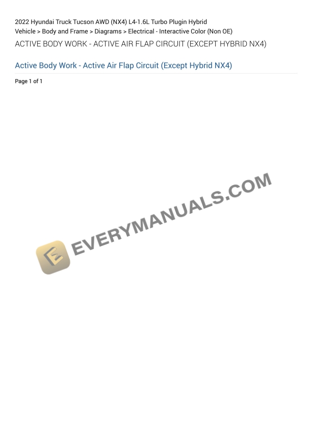 hyundai truck tucson awd nx4 2022 electrical diagrams l4 16l turbo plugin hybrid 1