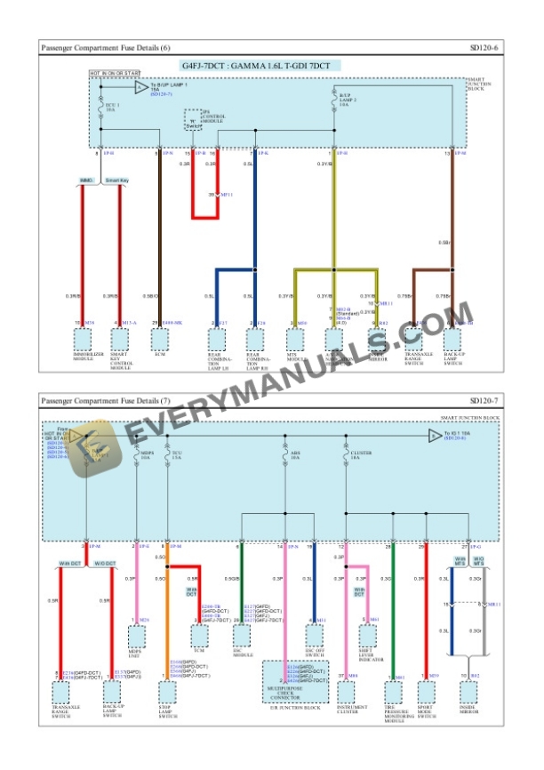 Hyundai Veloster 2018 Electrical Diagrams L4-1.6L 5 Hyundai Veloster 2018 Electrical Diagrams L4-1.6L - Image 3