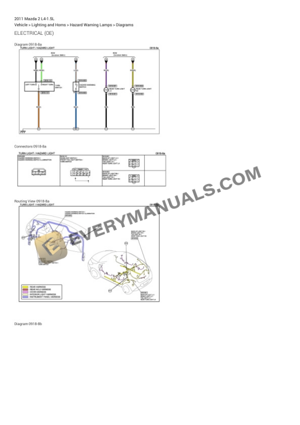 Mazda 2 2011 Electrical Diagrams L4-1.5L 7 Mazda 2 2011 Electrical Diagrams L4-1.5L - Image 5