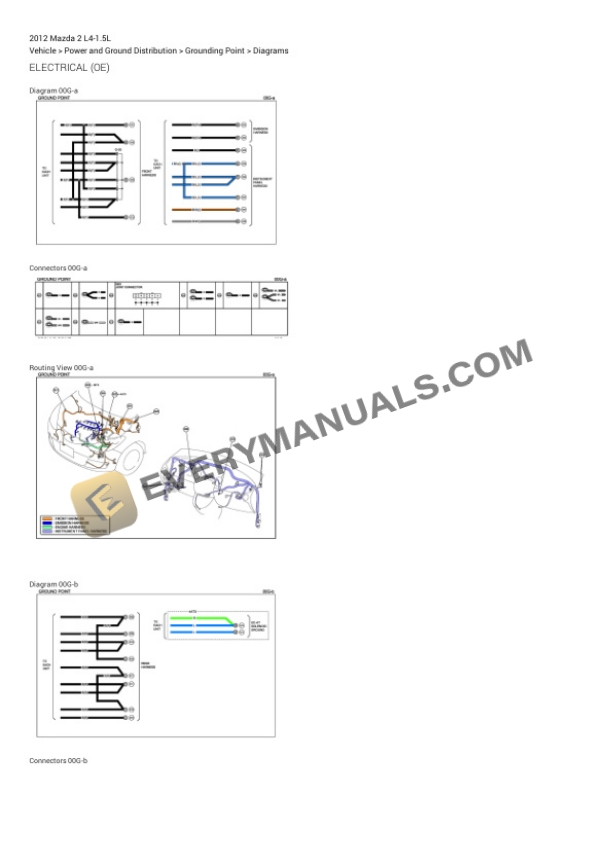 Mazda 2 2012 Electrical Diagrams L4-1.5L 7 Mazda 2 2012 Electrical Diagrams L4-1.5L - Image 5