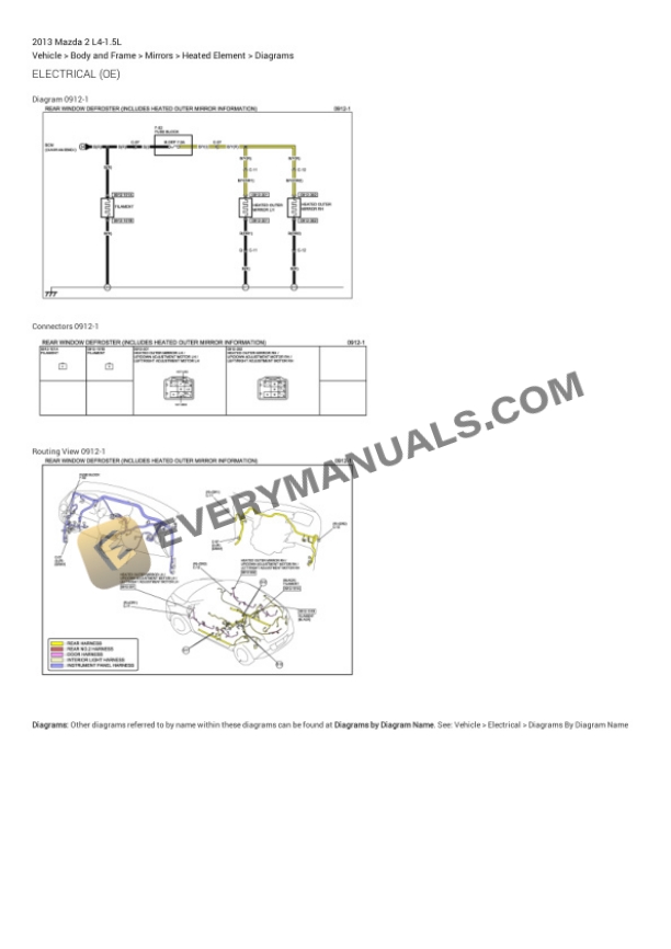 Mazda 2 2013 Electrical Diagrams L4-1.5L 7 Mazda 2 2013 Electrical Diagrams L4-1.5L - Image 5