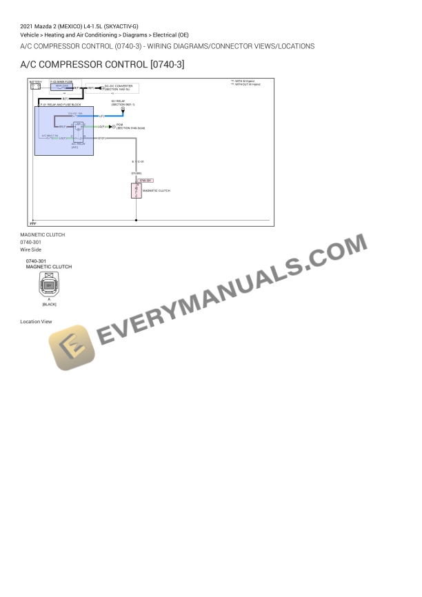 Mazda 2 (MEXICO) 2021 Electrical Diagrams L4-1.5L (SKYACTIV-G)