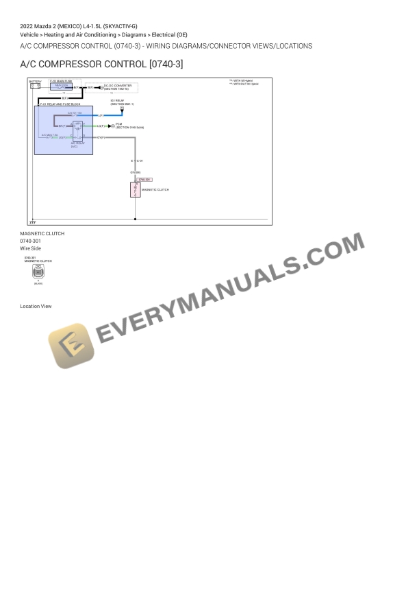 Mazda 2 (MEXICO) 2022 Electrical Diagrams L4-1.5L (SKYACTIV-G)