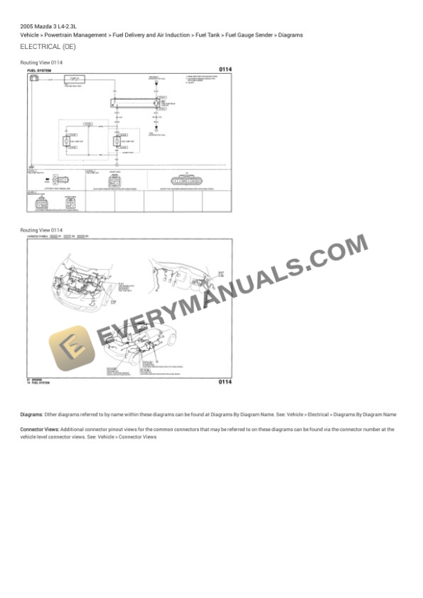 Mazda 3 2005 Electrical Diagrams L4-2.3L 6 Mazda 3 2005 Electrical Diagrams L4-2.3L - Image 4