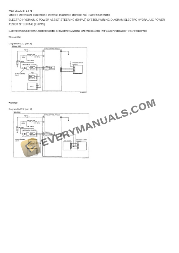 Mazda 3 2006 Electrical Diagrams L4-2.3L 6 Mazda 3 2006 Electrical Diagrams L4-2.3L - Image 4