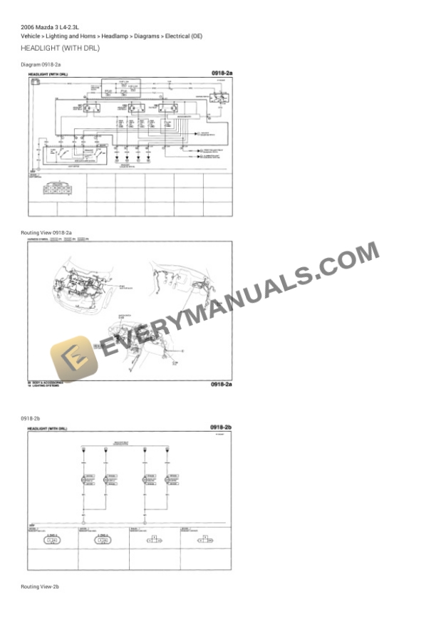 Mazda 3 2006 Electrical Diagrams L4-2.3L 7 Mazda 3 2006 Electrical Diagrams L4-2.3L - Image 5