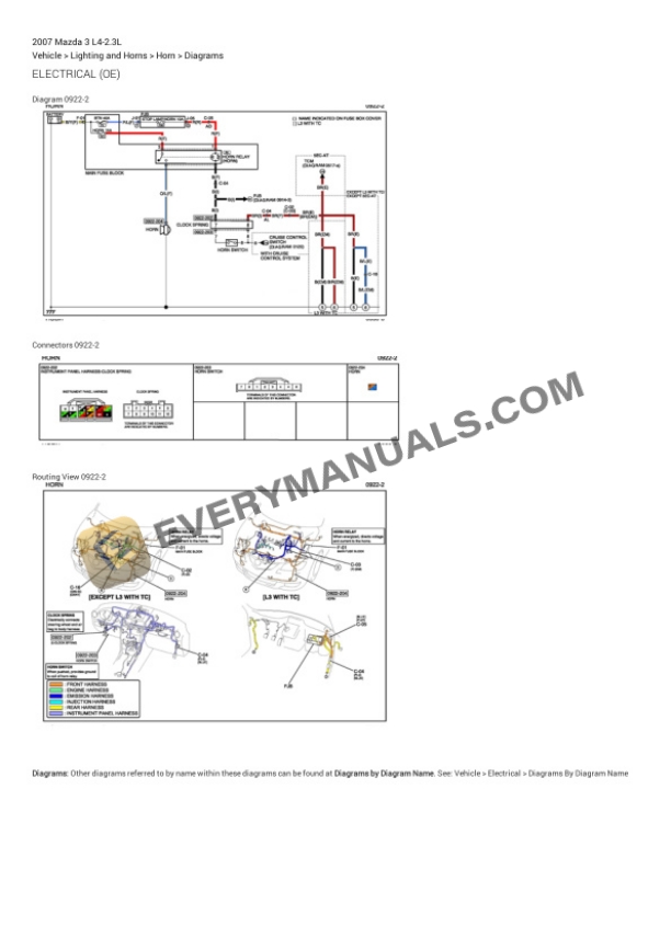 Mazda 3 2007 Electrical Diagrams L4-2.3L 7 Mazda 3 2007 Electrical Diagrams L4-2.3L - Image 5