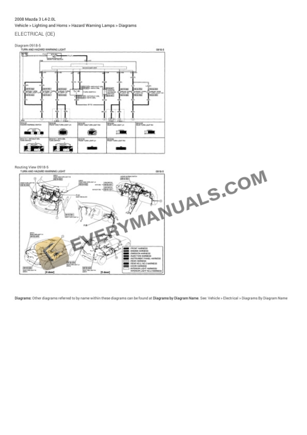 Mazda 3 2008 Electrical Diagrams L4-2.0L 7 Mazda 3 2008 Electrical Diagrams L4-2.0L - Image 5