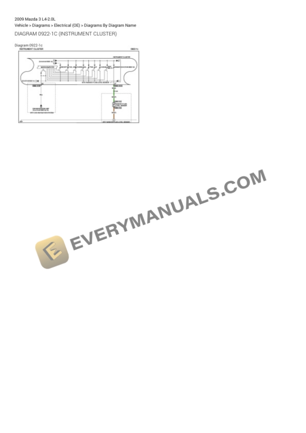 Mazda 3 2009 Electrical Diagrams L4-2.0L 6 Mazda 3 2009 Electrical Diagrams L4-2.0L - Image 4
