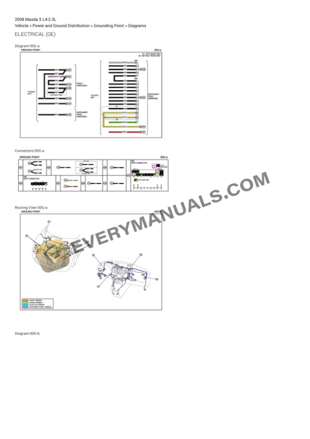 Mazda 5 2008 Electrical Diagrams L4-2.3L 6 Mazda 5 2008 Electrical Diagrams L4-2.3L - Image 4