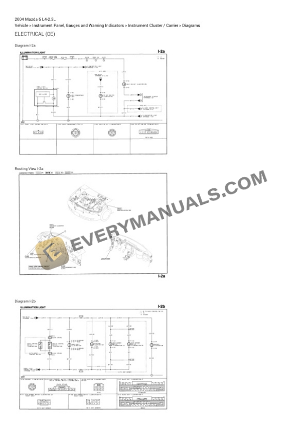 Mazda 6 2004 Electrical Diagrams L4-2.3L 6 Mazda 6 2004 Electrical Diagrams L4-2.3L - Image 4
