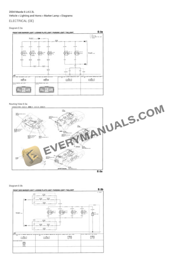 Mazda 6 2004 Electrical Diagrams L4-2.3L 7 Mazda 6 2004 Electrical Diagrams L4-2.3L - Image 5