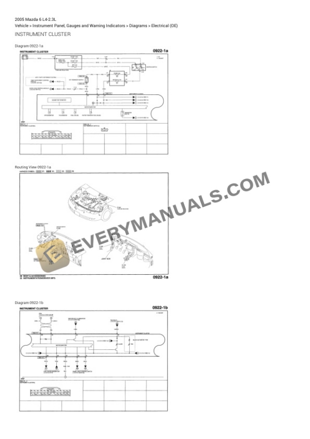 Mazda 6 2005 Electrical Diagrams L4-2.3L 7 Mazda 6 2005 Electrical Diagrams L4-2.3L - Image 5