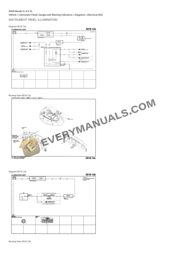 Mazda 6 2008 Electrical Diagrams L4-2.3L 7 Mazda 6 2008 Electrical Diagrams L4-2.3L - Image 5