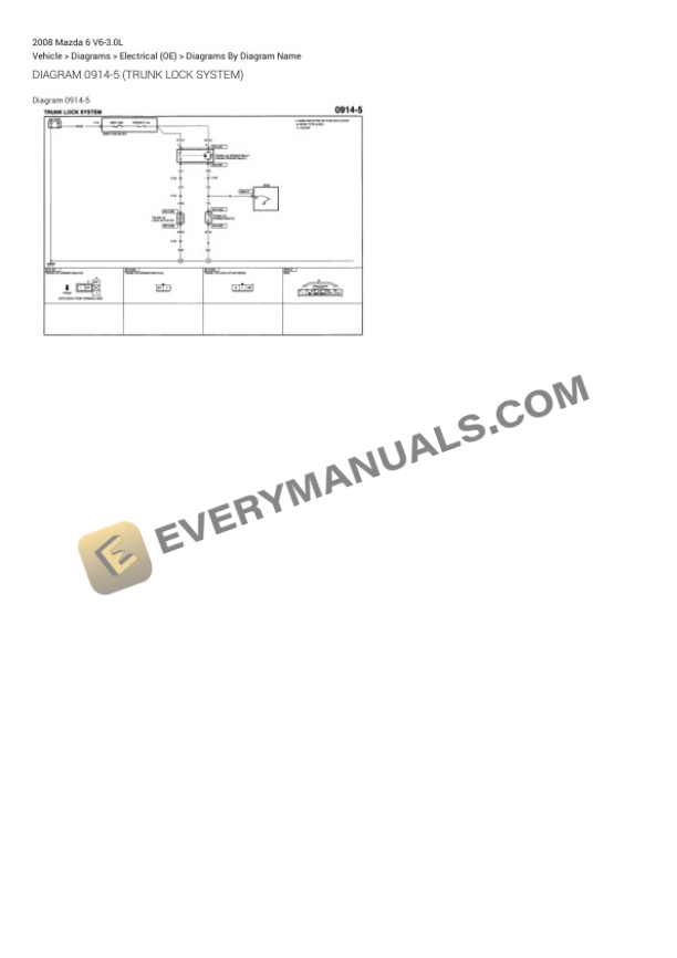Mazda 6 2008 Electrical Diagrams V6-3.0L 4 Mazda 6 2008 Electrical Diagrams V6-3.0L - Image 2
