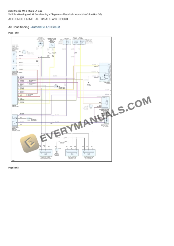 mazda mx 5 miata 2013 electrical diagrams l4 20l 1