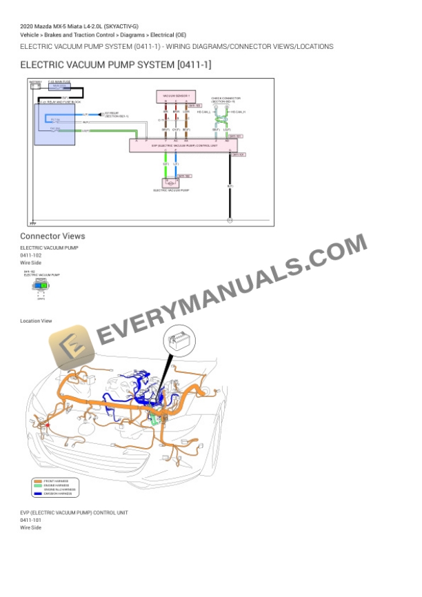 Mazda MX-5 Miata 2020 Electrical Diagrams L4-2.0L (SKYACTIV-G) 5 Mazda MX-5 Miata 2020 Electrical Diagrams L4-2.0L (SKYACTIV-G) - Image 3