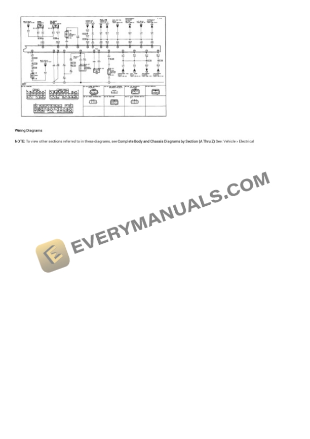 Mazda MX-5 Miata LS 2001 Electrical Diagrams L4-1.8L DOHC 4 Mazda MX-5 Miata LS 2001 Electrical Diagrams L4-1.8L DOHC - Image 2