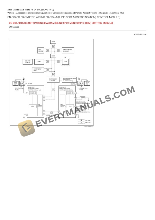 Mazda MX-5 Miata RF 2021 Electrical Diagrams L4-2.0L (SKYACTIV-G) 6 Mazda MX-5 Miata RF 2021 Electrical Diagrams L4-2.0L (SKYACTIV-G) - Image 4