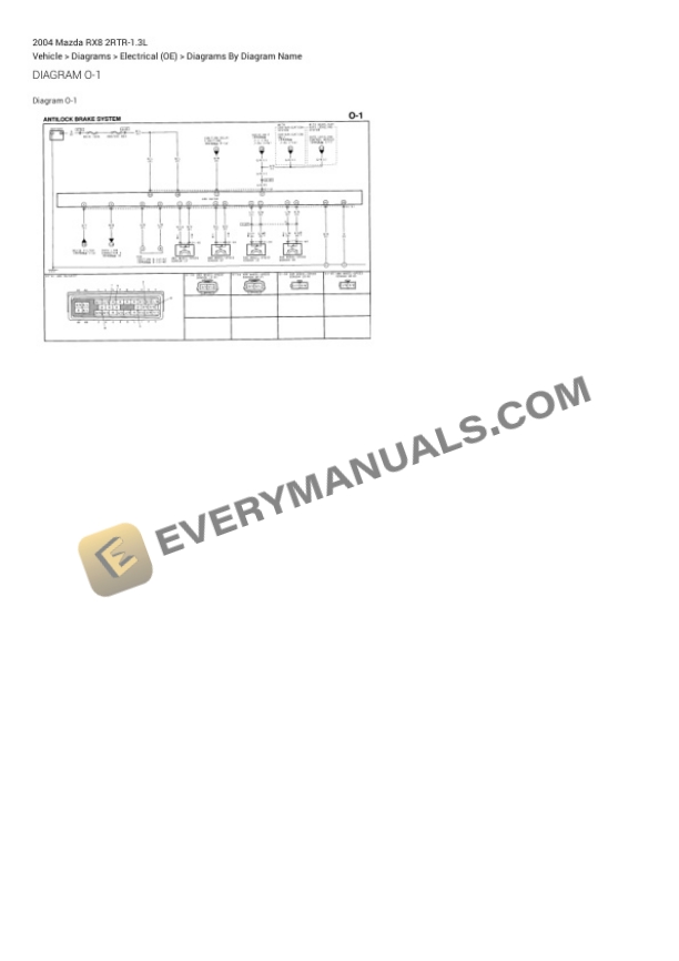 Mazda RX8 2004 Electrical Diagrams 2RTR-1.3L 5 Mazda RX8 2004 Electrical Diagrams 2RTR-1.3L - Image 3