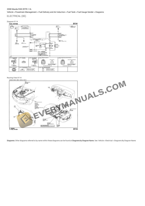 Mazda RX8 2008 Electrical Diagrams 2RTR-1.3L 6 Mazda RX8 2008 Electrical Diagrams 2RTR-1.3L - Image 4