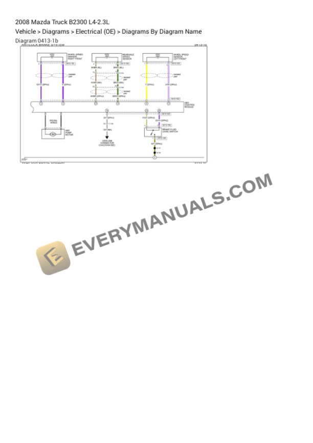 Mazda Truck B2300 2008 Electrical Diagrams L4-2.3L 4 Mazda Truck B2300 2008 Electrical Diagrams L4-2.3L - Image 2